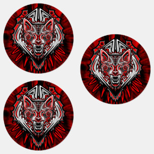 Wolf Haida Tribal Totem Design