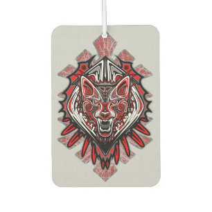 Wolf Haida Tribal Totem Design Car Air Freshener