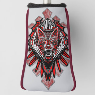 Wolf Haida Tribal Totem Design Golf Head Cover