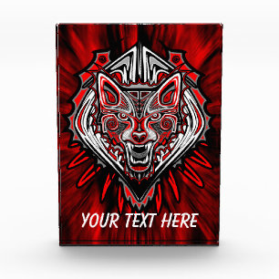 Wolf Haida Tribal Totem Design Photo Block