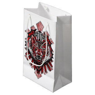 Wolf Haida Tribal Totem Design Small Gift Bag