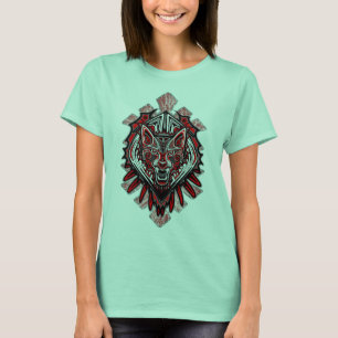 Wolf Haida Tribal Totem Design T-Shirt