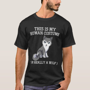 Wolf Halloween Costume Boy Girl Boys Mens Men Kids T-Shirt