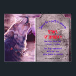 Wolf Halloween Party Invitation<br><div class="desc">wolf werewolf invitation invitations, 
cemetery   haunted  creature   creepy ,  
 hunting     scary darkness spooky, 
   moonlight   horror   predator   mystery , 
    wildlife   dog dark  howling, 
  wild   night   animal  halloween ,  
  congratulation anniversary  greeting   card, 
  celebrate for celebration party  , 
 birthday boy kids boys  ,  
wolf werewolf invitation invitations, </div>