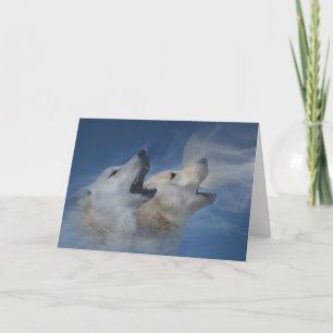 Wolf Happy Birthday Howling Good Time Card