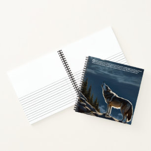 Wolf Hardcover Notebook