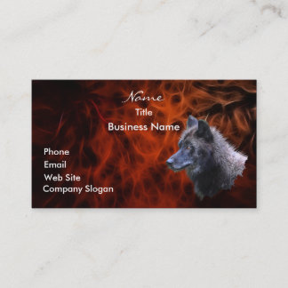 WOLF HEAD Business Card or Profile Card