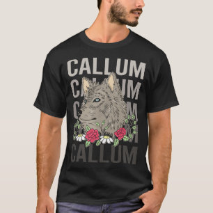 Wolf Head - Callum Name T-Shirt