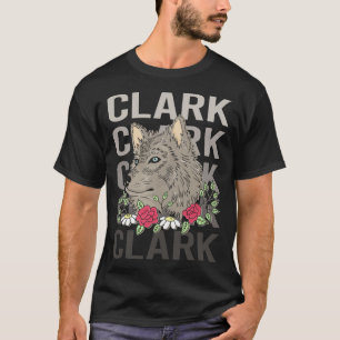 Wolf Head - Clark Name T-Shirt