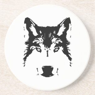 Wolf head coaster