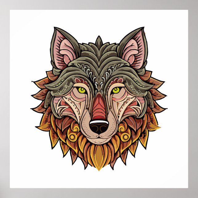 Wolf head from the front poster (Front)