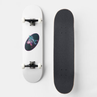 Wolf Head Galaxy Skateboard