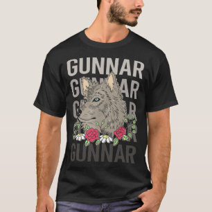 Wolf Head - Gunnar Name T-Shirt