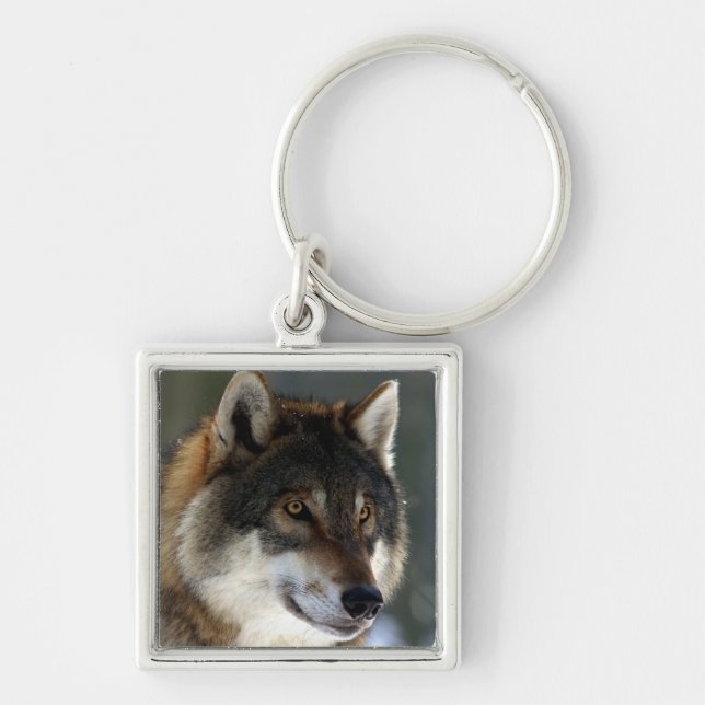Wolf Head Key Ring (Front)