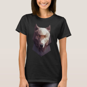 Wolf Head Low Poly Polygon Wolves Geometric T-Shirt