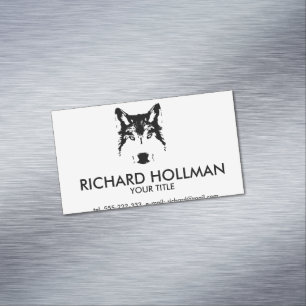 Wolf head Magnetic business card