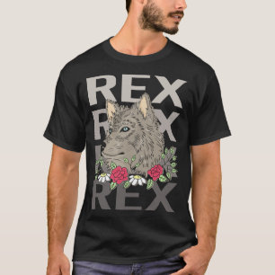 Wolf Head - Rex Name T-Shirt