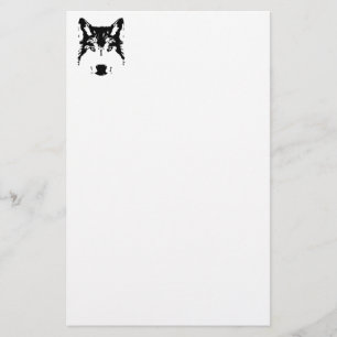 Wolf head stationery