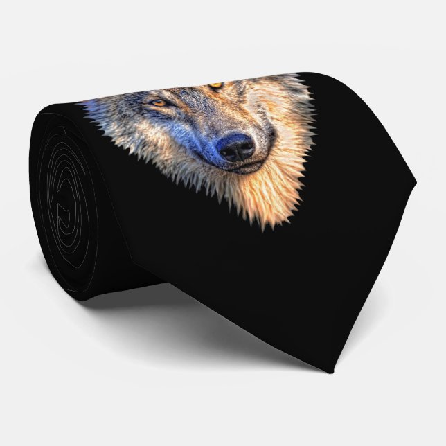 Wolf Head Tie (Rolled)