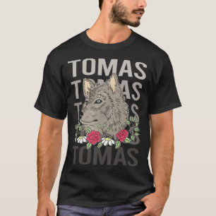 Wolf Head - Tomas Name T-Shirt