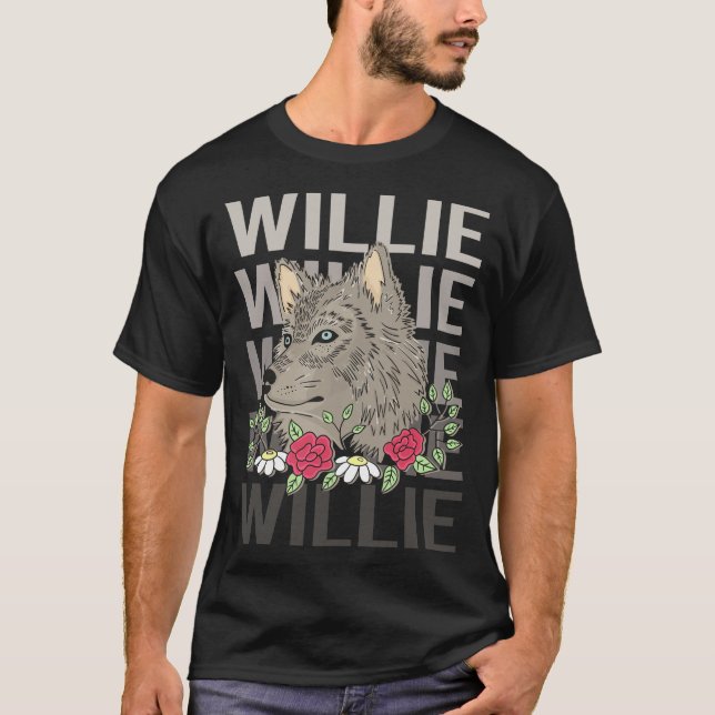 Wolf Head - Willie Name T-Shirt (Front)