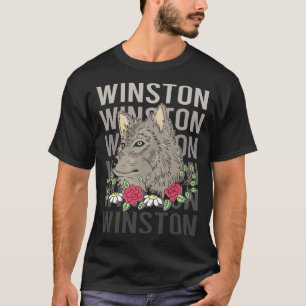 Wolf Head - Winston Name T-Shirt