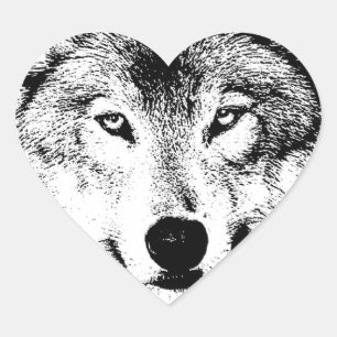 Wolf Heart Sticker