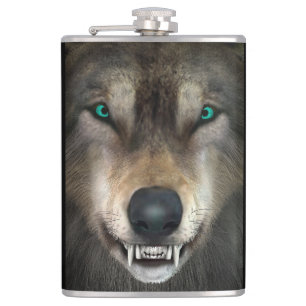 Wolf Hip Flask