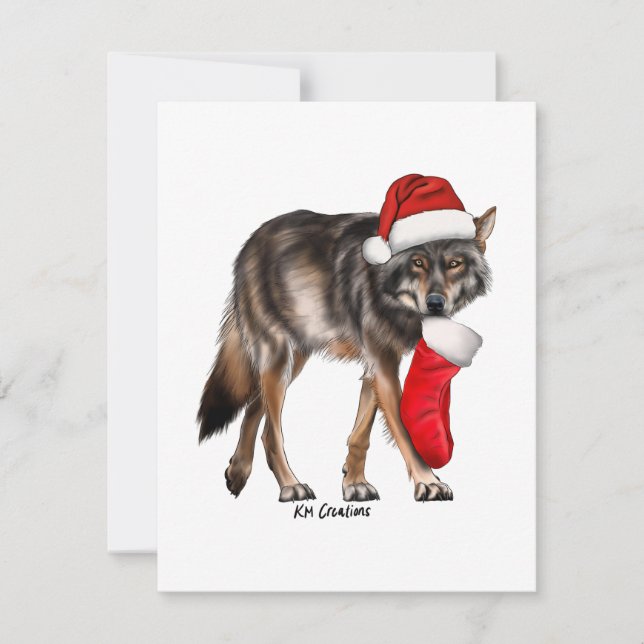 Wolf - holiday card (Front)