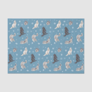 Wolf Holiday Tissue Paper