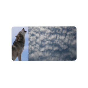 Wolf Howl & Clouds Label