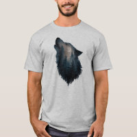 Wolf Howl Forest Moon