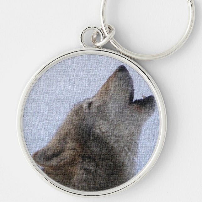 Wolf Howl Key Ring (Front)