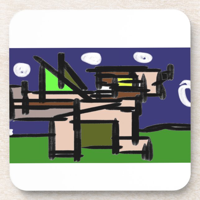 Wolf  howl night  coaster (Front)