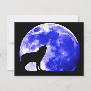 Wolf Howling at Moon