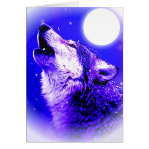 Wolf Howling at Moon