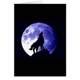 Wolf Howling at Moon