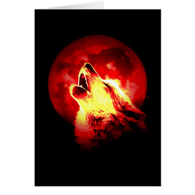 Wolf Howling at Red Night (Front)