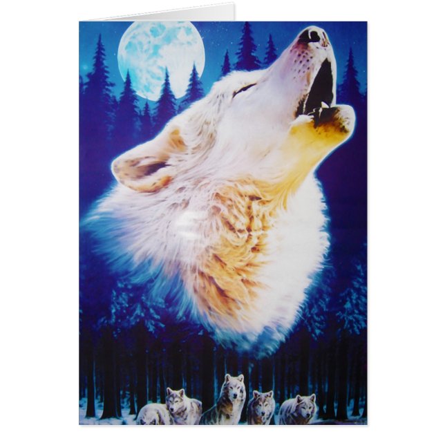Wolf Howling at the Full Blue Moon (Front)