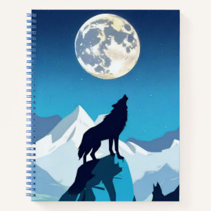 Wolf Howling at the Full Moon Journal