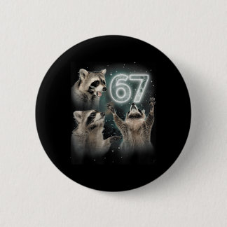 Wolf Howling At The Moon 67 6 7 Halloween 67 Wolf  6 Cm Round Badge
