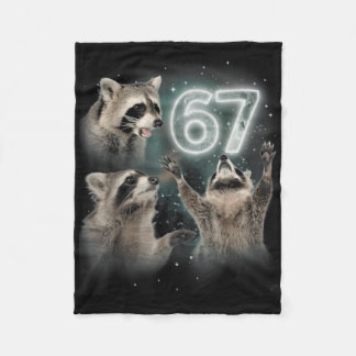 Wolf Howling At The Moon 67 6 7 Halloween 67 Wolf  Fleece Blanket