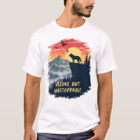 Wolf Howling At The Moon Alone But Unstoppable