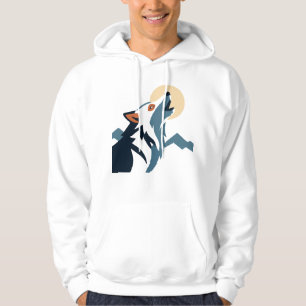 Wolf Howling at the Moon Hoodie – Unleash the Alph