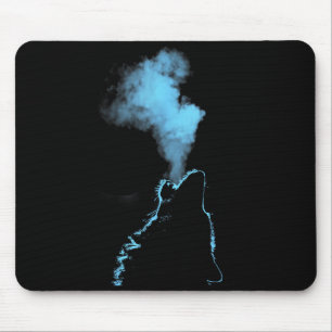 Wolf Howling At The Moon Starry Night Wolves Anima Mouse Mat