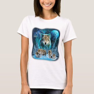 Wolf Howling At The Moon Wolves Wild Animals Wolfp T-Shirt