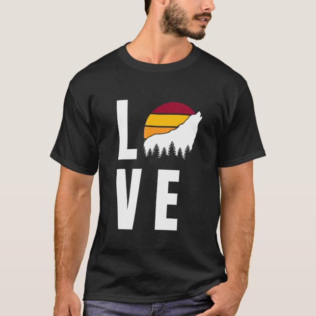 Wolf Howling At The Sun Wolf Howling Wolf 1 T-Shirt (Front)