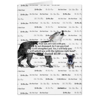 Wolf Howling Chihuahua - Do Not Fear - Faith Black