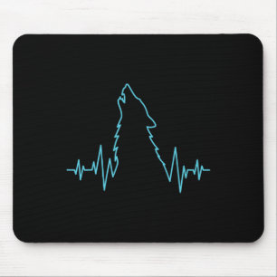 Wolf Howling Pulse Heartbeat Wolves Costume Animal Mouse Mat