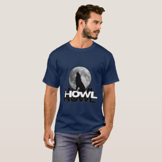 Wolf howling theme tshirt
